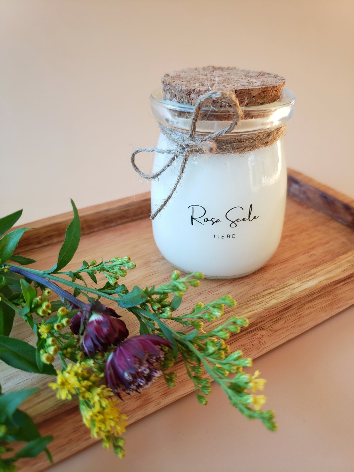 Rosa Seele – Liebe - Duftkerze 80g