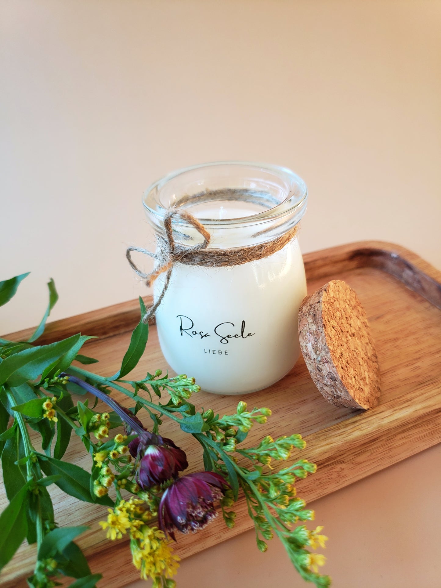 Rosa Seele – Liebe - Duftkerze 80g